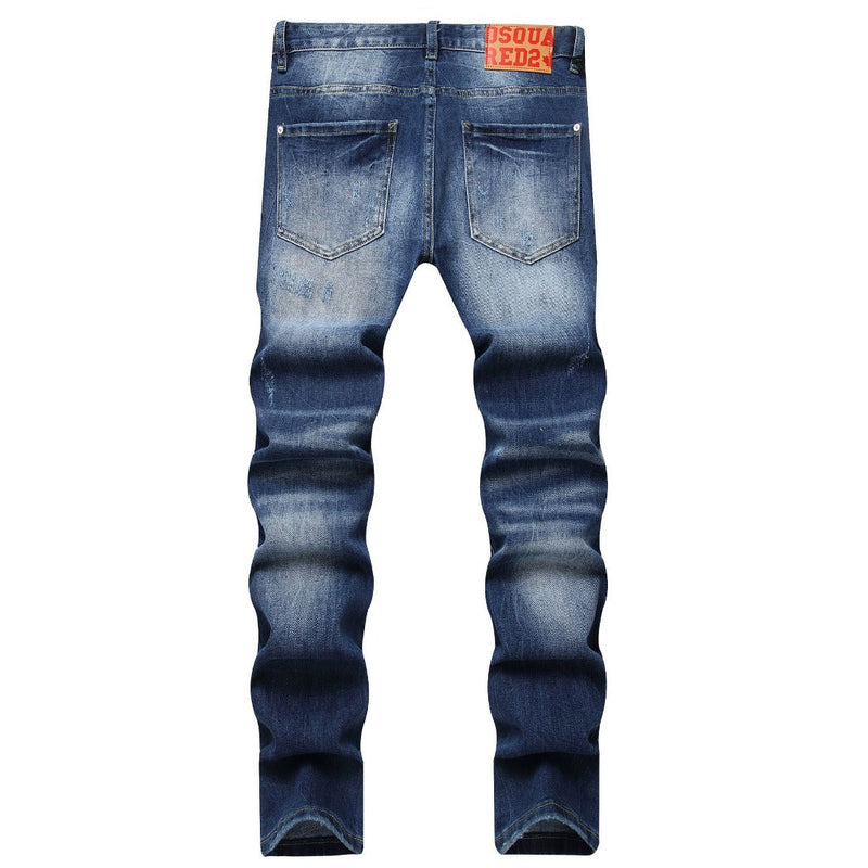 DSQ2 Jeans Distressed Slim-fit Stretch Jeans