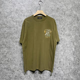 Amiri t shirts hollywood golden dragon printing short sleeve