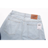 Gallery Dept Jeans Splicing Contrast Color Casual Denim Trousers