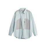 Unisex Shirt Patchwork Stripes