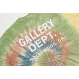 Unisex T-Shirts GALLERY DEPT Tie-dye Painted Loose Short Sleeves