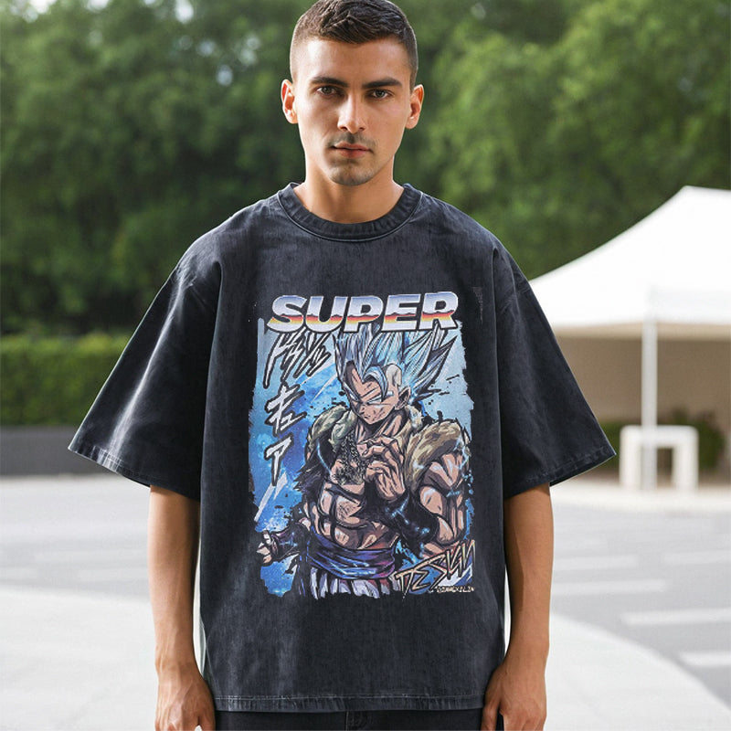 Mens Vintage T-Shirt Printed Short Sleeve T-Shirt