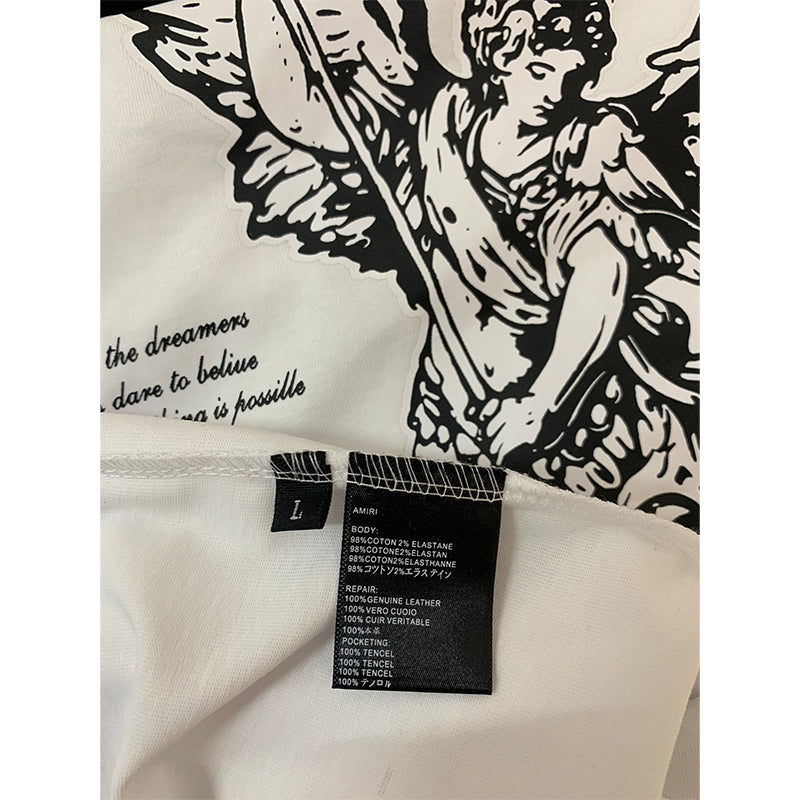 Amiri T Shirts Fashion Print Couple High Street