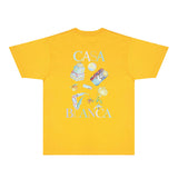 Casablanca T Shirts Fashion Print Street