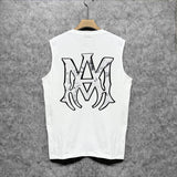 Amiri tank top mottled spider print
