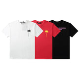 Palm Angels T Shirts Angel Coconut Tree Letter Print Short-Sleeve T-shirt Hip Hop Half Sleeve