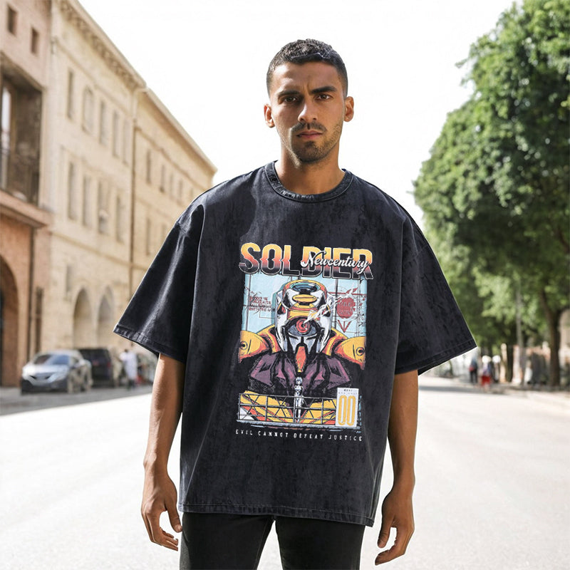 Mens Vintage T Shirt Short Sleeve T-Shirt Men
