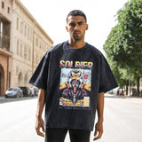 Mens Vintage T Shirt Short Sleeve T-Shirt Men