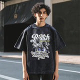 Mens Vintage T Shirt Old Short Sleeve T-Shirt Men