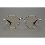 CHH Chrome Hearts Glasses cross engraved vintage round frame glasses pure titanium frame