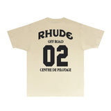 Rhude T Shirts Printed Trendy Pure Cotton