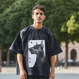 Men Vintage T Shirt Short Sleeve T-Shirt Men's and Women's