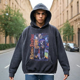 Mens Vintage Hoodie Casual Hooded Sweater Men