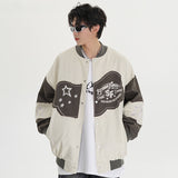 Women Jackets Retro Style Embroidered Baseball Jacket Tooling