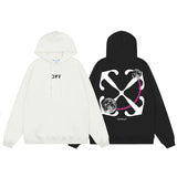 OFF WHITE Hoodie Trendy Street Style Personalized Cotton