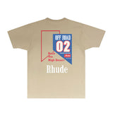 Rhude T Shirts Printed Trendy Pure Cotton