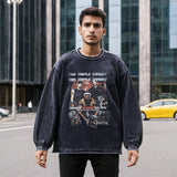 Mens Vintage Long Sleeve Shirt Long Sleeve T-Shirt Men's Street