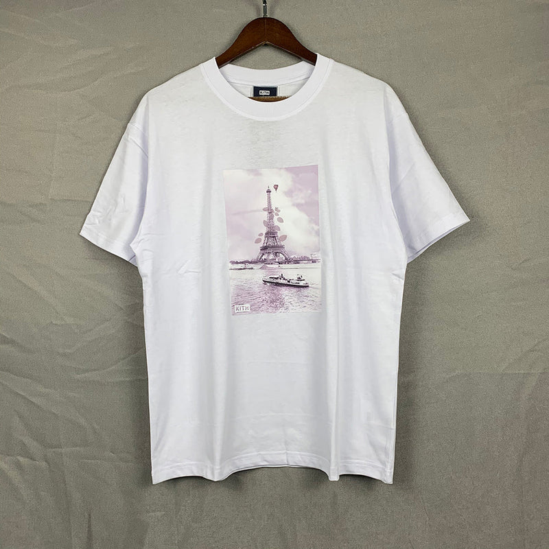 Kith T-Shirt Kith Kith Floral Marroon Eiffel Tee