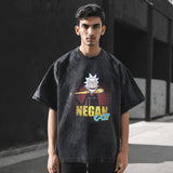 Mens Vintage T Shirt Wash Men's Short Sleeve T-Shirt