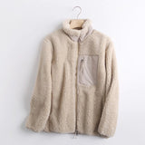 Women Cotton Coat Windproof Polar Fleece Thermal Coat