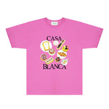 Casablanca T Shirts Fashion Print Street