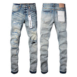 Purple Brand Jeans Pure Cotton High Street Trend