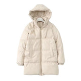 Women Cotton Coat Warm-Keeping and Cold-Proof PU Leather Jacket