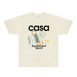 Casablanca T Shirts Fashion Print Street