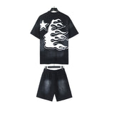 Hellstar T-Shirt And Shorts Two-Piece Set