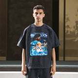 Mens Vintage T Shirt Short Sleeve T-Shirt Men