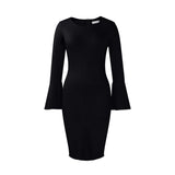 Women Dress Women's Autumn and Winter Sloping Shoulder Dress