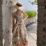 Betty Draper Valentine's Day Dress Vintage Floral Dress for Women Spring and Summer Print