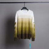 Off Ow Whtie Ombre Mohair Loose Sweater