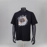 Synaworld T Shirts central cee short letter print loose casual t-shirt