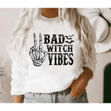Bad Witch vibes halloween cute women's sweatshirt