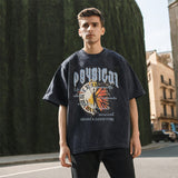 Mens Vintage T Shirt Short Sleeve T-Shirt Men's Summer