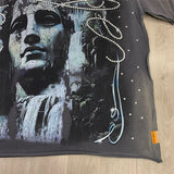 First Row T Shirts LOST UTOPIA UNEARTH CROPPED TEE White Ink Direct Injection Breathable Hot Drill