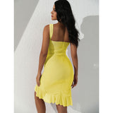 Women Dress Summer Sexy Pleated Dress