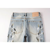 Purple Brand Jeans Pure Cotton High Street Trend #9100