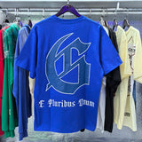 Godspeed T Shirts Astronaut Moon Landing Print Cotton Casual Short Sleeve Men and Women