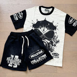 Hellstar T-Shirt And Shorts Two-Piece Set