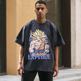 Mens Vintage T Shirt Cartoon Print Men and Women