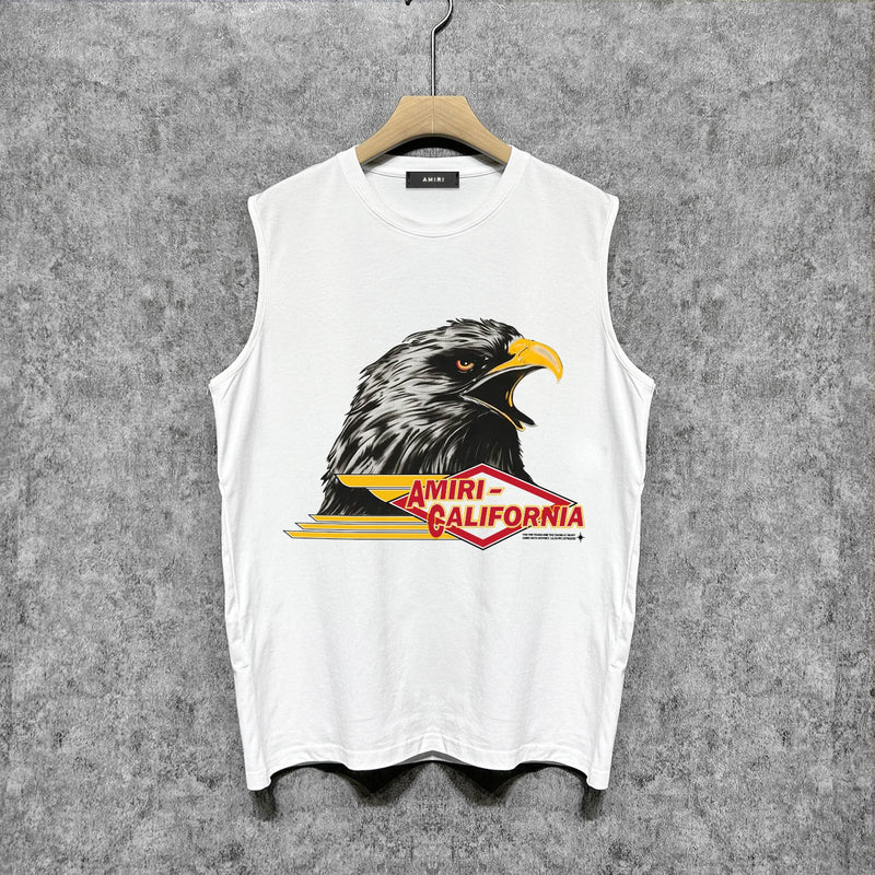 Amiri tank top eagle printing