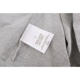 Fog Essentials T Shirts Spring Summer FOG Double Line Flocking Letter Crew Neck Short Sleeves