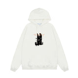 OFF WHITE Hoodie Trendy Street Style Personalized Cotton