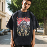 Mens Vintage T Shirt Retro Short Sleeve T-Shirt for Men and Women