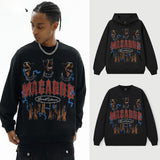 Vintage Hoodie Hellhound American Hooded Fall/Winter Crew Neck Sweater
