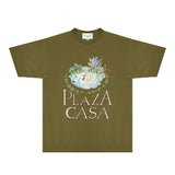 Casablanca T Shirts Fashion Print Street