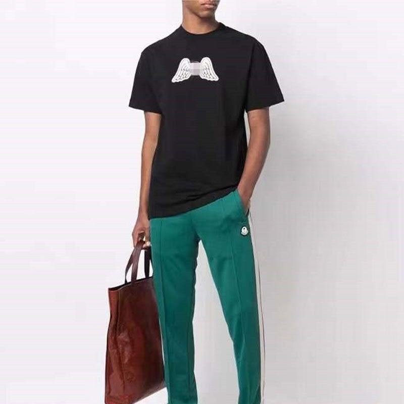 Palm Angle T Shirts Joint Name Wings Pattern Loose