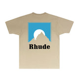 Rhude T Shirts Printed Trendy Pure Cotton